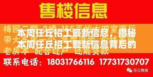 本周任丘招工最新信息揭秘，高科技产品引领未来生活潮流