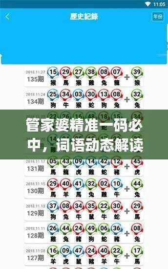 管家婆精准一码必中,词语动态解读_和谐版NUZ443.17