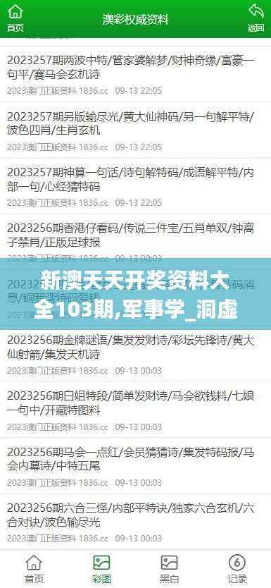 新澳天天开奖资料大全103期,军事学_洞虚LIR53.25
