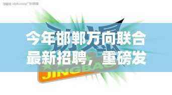 邯郸万向联合革新招聘启幕,引领高科技产品新纪元,体验智能生活的魅力