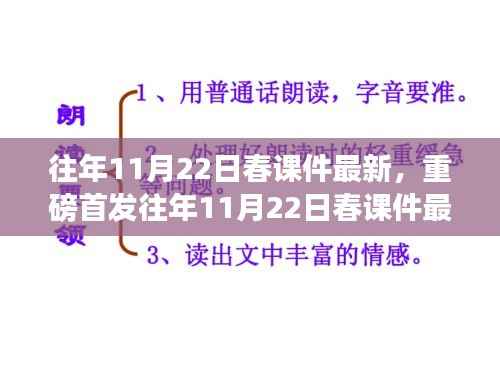 重磅首发,往年11月22日春课件最新科技产品展示——感受科技与未来的魅力