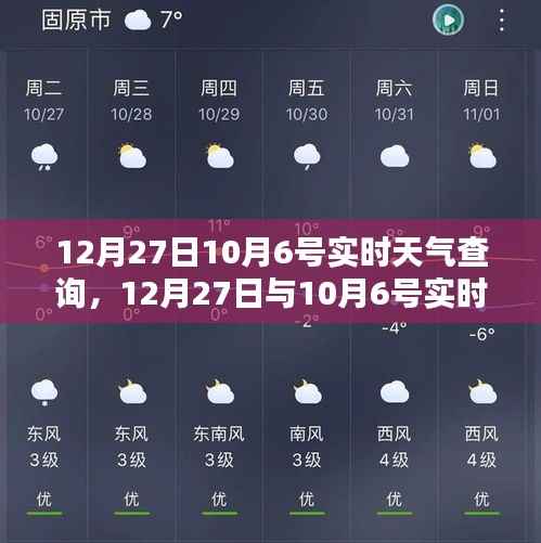 实时天气查询产品评测,对比12月27日与10月6号的天气查询服务