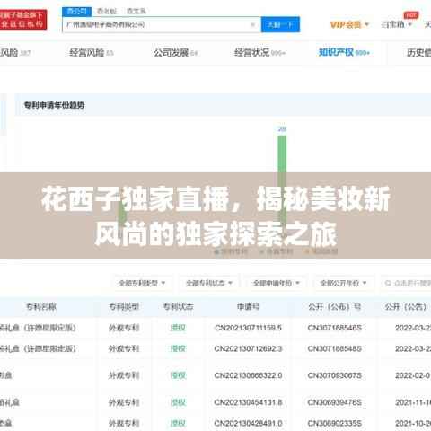 花西子独家直播,揭秘美妆新风尚的独家探索之旅
