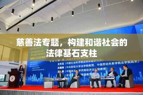 慈善法专题,构建和谐社会的法律基石支柱