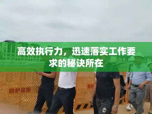 高效执行力,迅速落实工作要求的秘诀所在