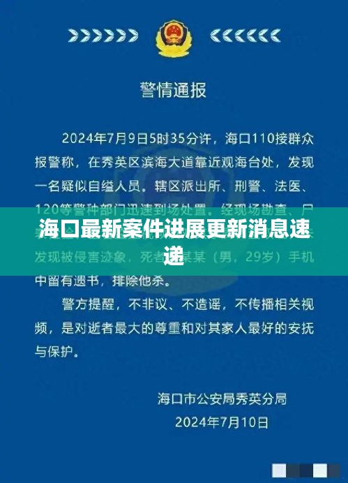 海口最新案件进展更新消息速递