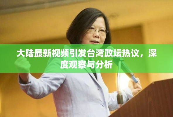 大陆最新视频引发台湾政坛热议,深度观察与分析